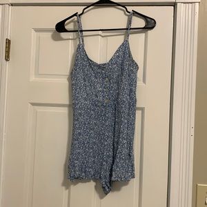 Light blue floral Romper!